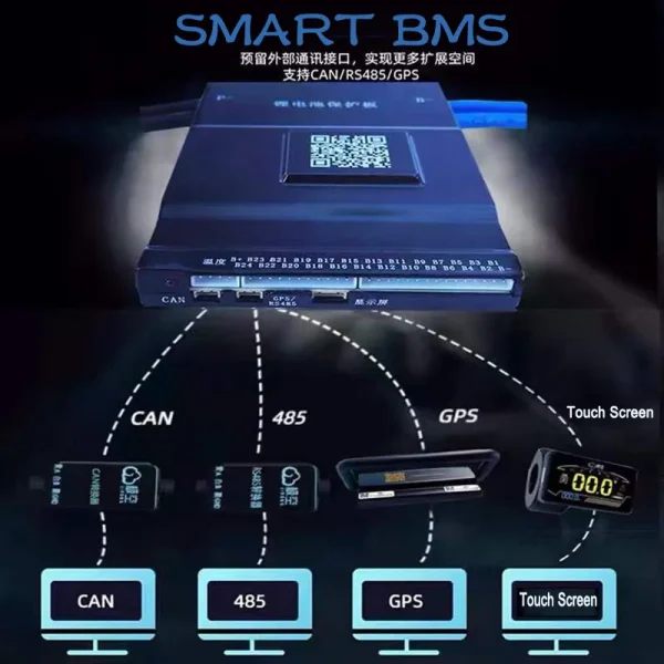 JK SMART BMS Lifepo4 ve Li-Ion Uyumlu 100A - Görsel 5