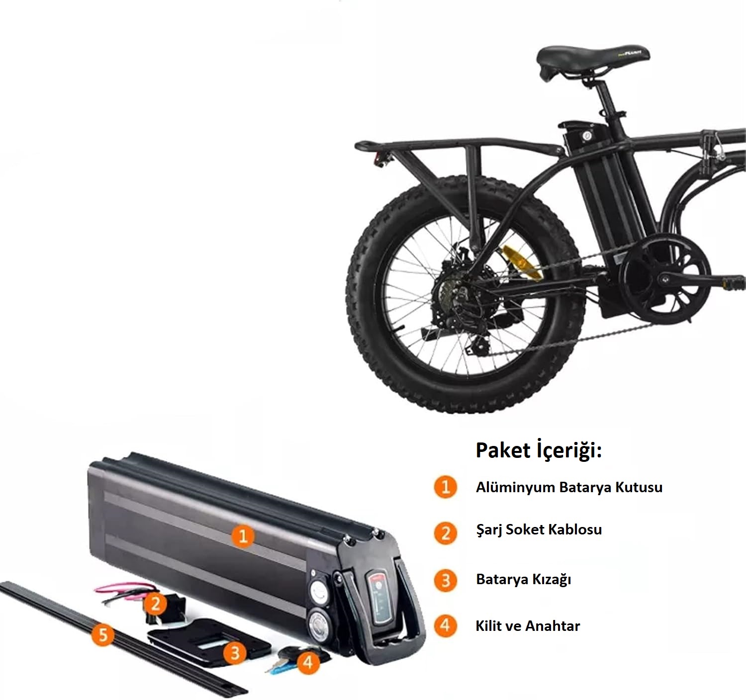 Elektrikli Bisiklet Batarya Kutusu (Katlanır Bisikletler İçin) - Görsel 6