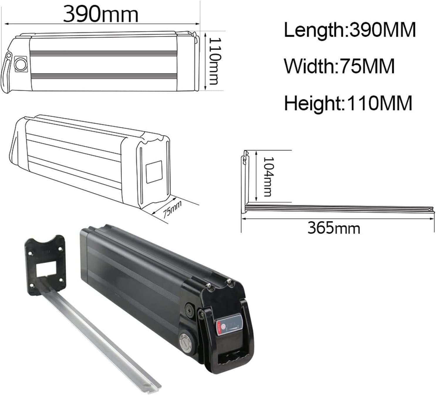 Elektrikli Bisiklet Batarya Kutusu (Katlanır Bisikletler İçin)